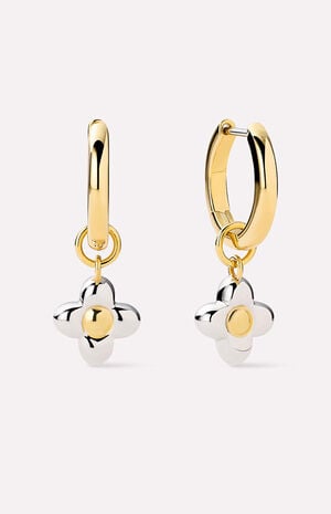 Liora Flower Hoop Earrings image number 1