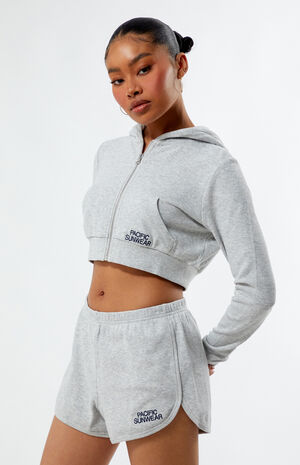 Pacific Sunwear Waffle Knit Relaxed Shorts image number 3