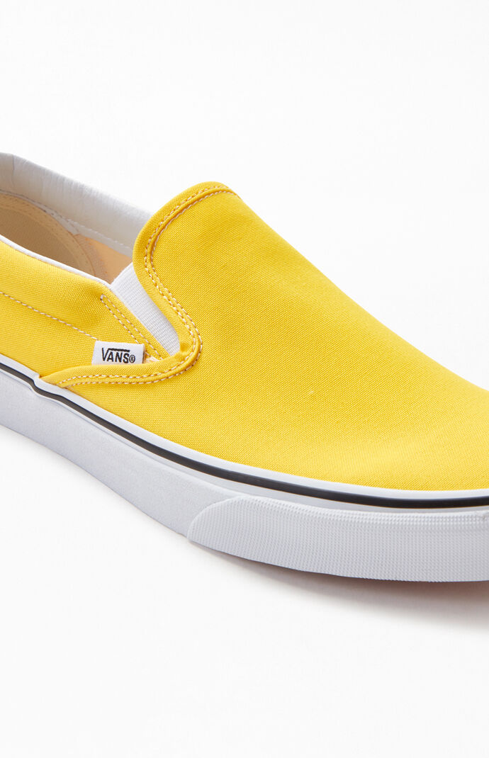 slip on vans yellow