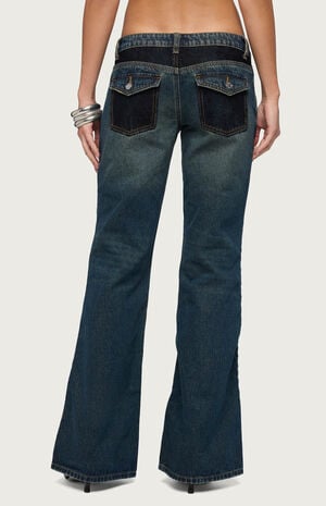Tatem Lacey Low Rise Flared Jeans image number 3