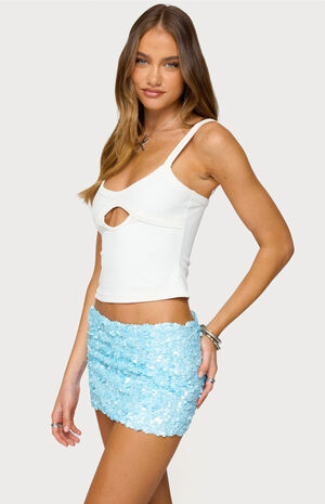 Karin Cut Out Ribbed Tank Top image number 3