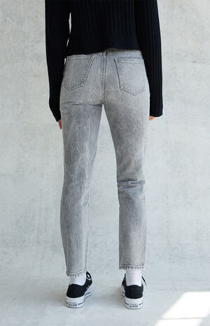 Eco Gray Mom Jeans image number 4