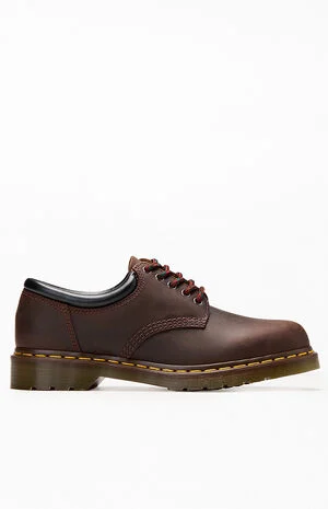 Dark Brown 8053 Crazy Horse Leather Shoes image number 1