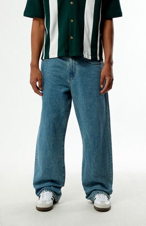 Dylan Baggy Jeans Embroidered Patch Medium Blue image number 2