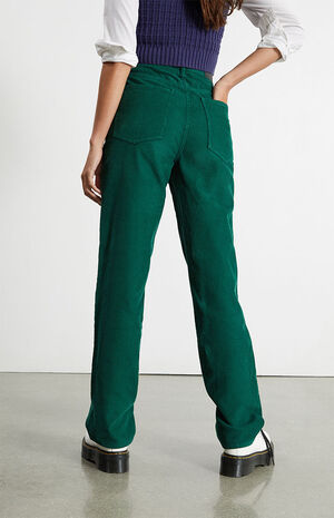 Green Corduroy Dad Jeans image number 5