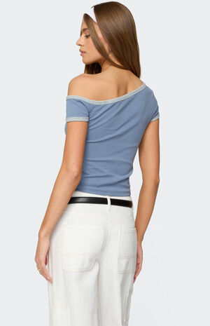 Lorna Contrast Off Shoulder Top image number 5