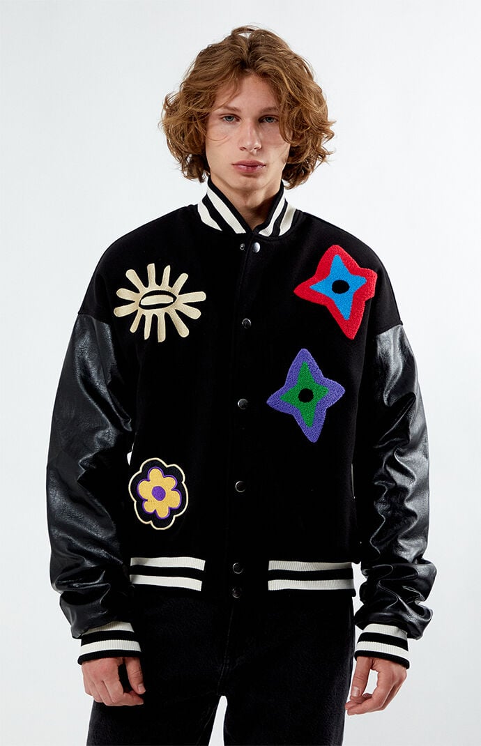 hugyourskin Patch varsity jacket ハグユアスキン