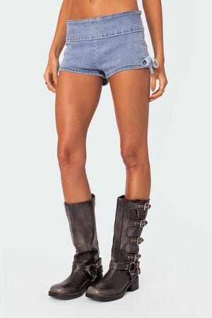 Kenzy Micro Denim Shorts image number 3