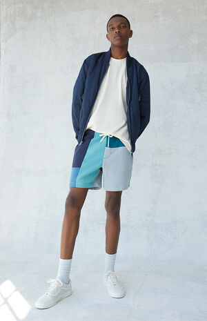 Patchwork Volley Sweat Shorts Patchwork Volley Sweat Shorts image number null