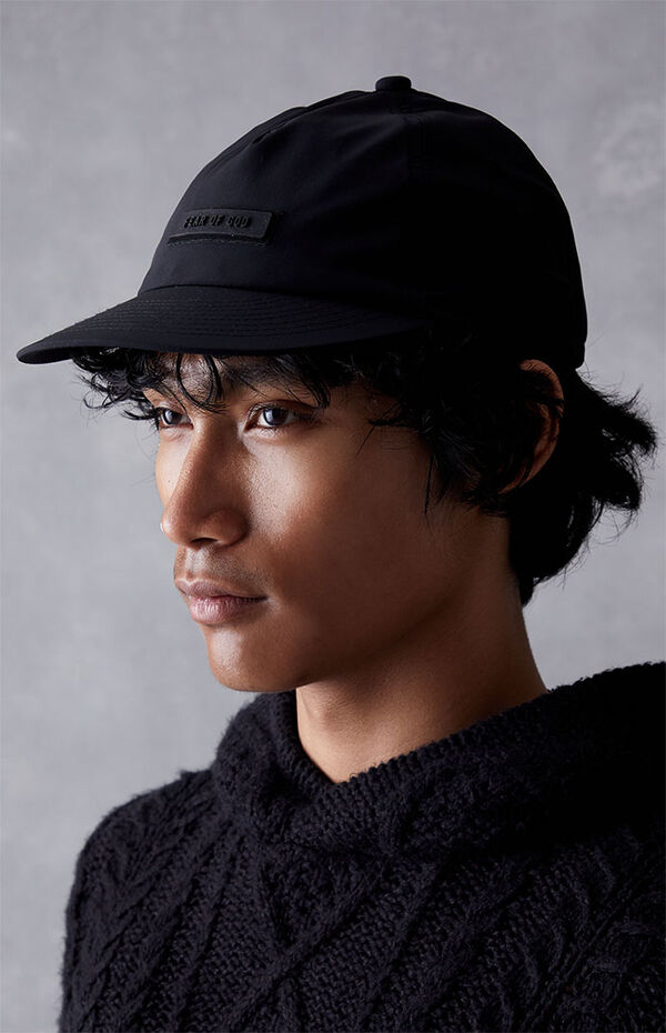 Fear of God Black OS Cap Hat Fear Of God Baseball Cap - Black | Editorialist main image 4