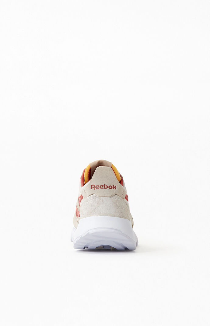 Off White & Red Classic Leather Legacy Shoes