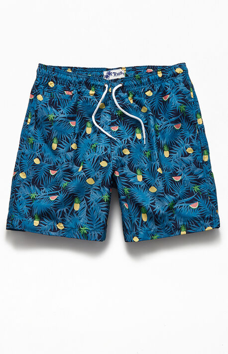 Fruit On Palm 16" Swim Trunks