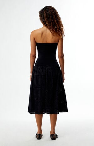 Ribbed Cotton Midi Dress image number 4