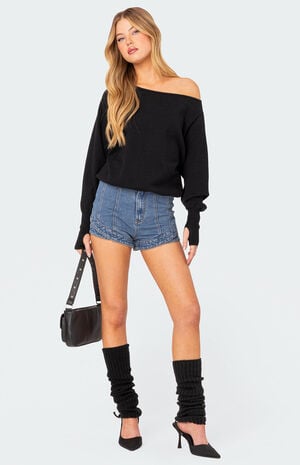 Off Shoulder Oversized Sweater image number 2