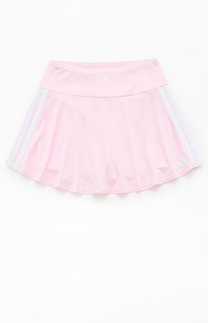 Kids Striped Mesh Flounce Skort