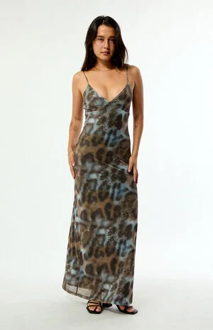 Elena Mesh Maxi Dress image number 2