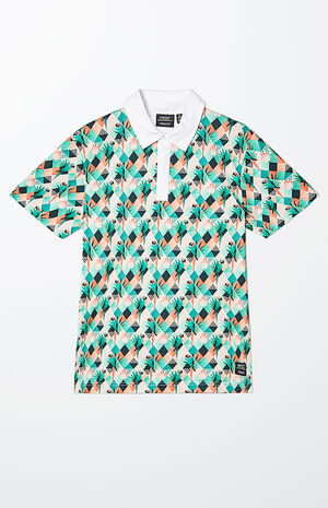 Tropical Abstract Rugby Polo image number 1