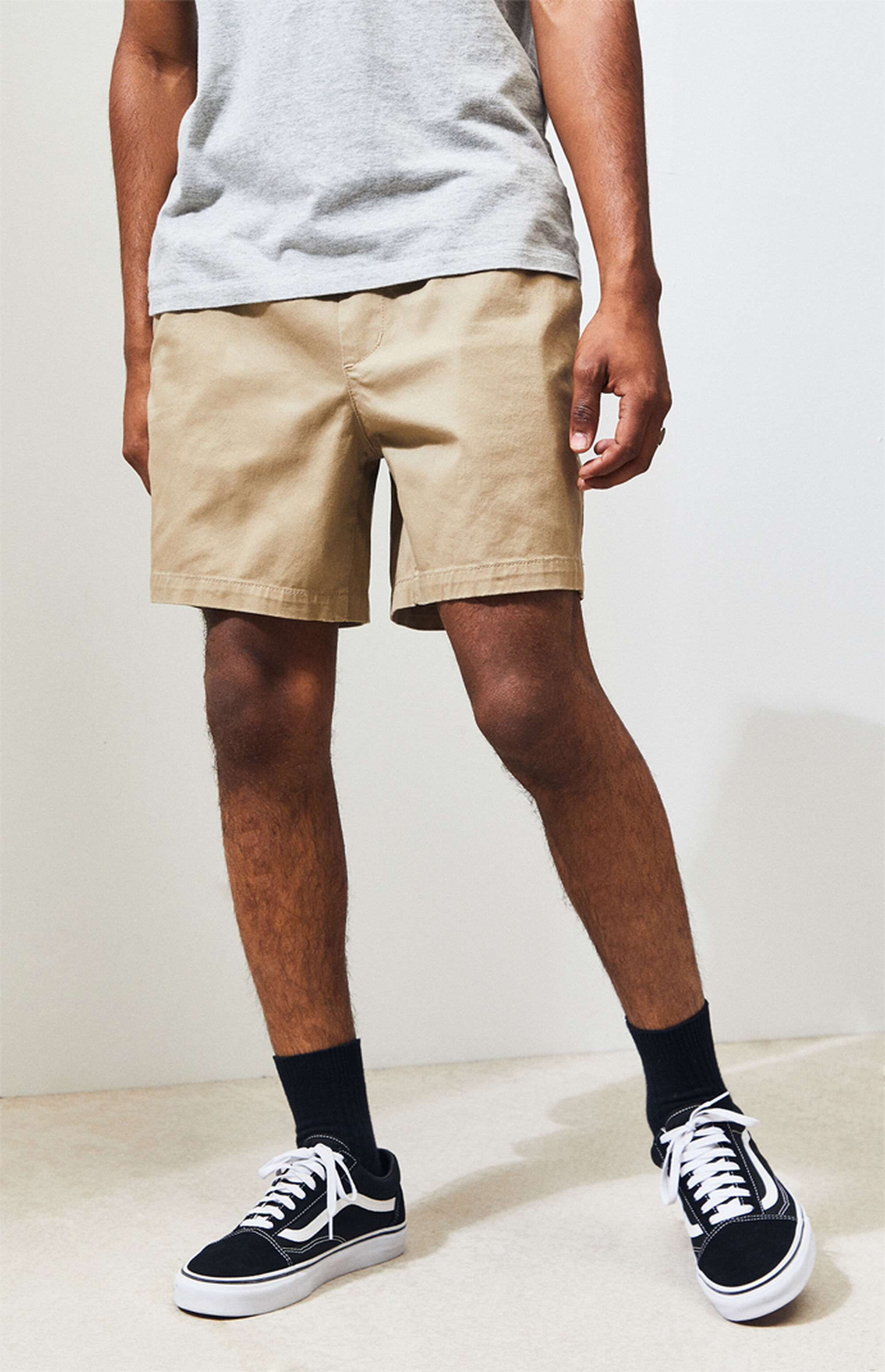 Khaki Volley Shorts PacSun