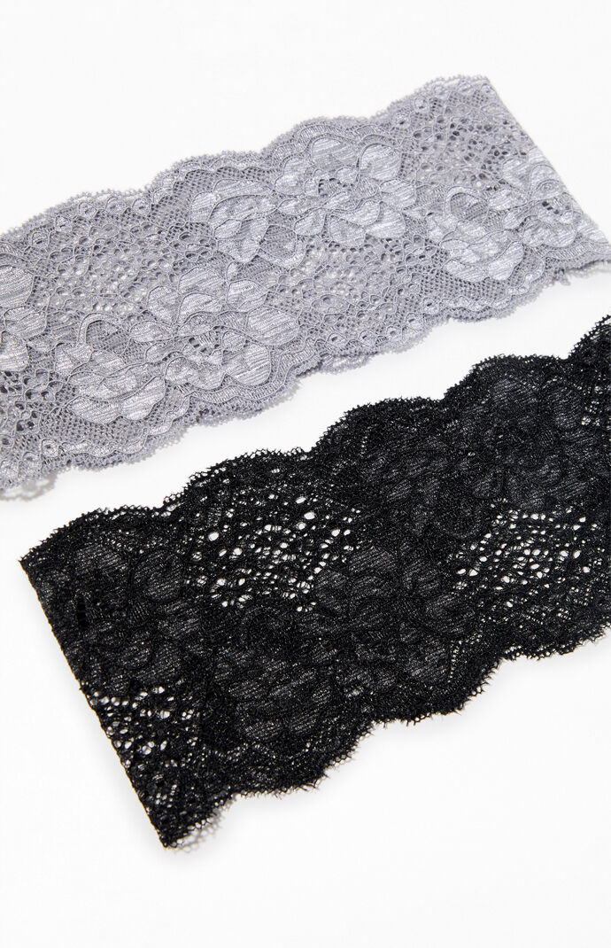 LA Hearts 2 Pack Lace Headbands