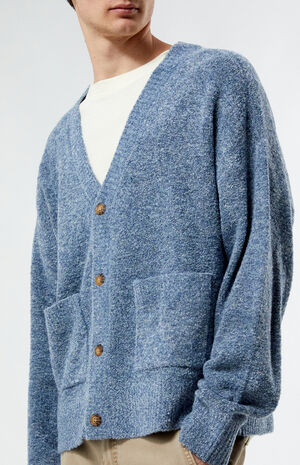 Blue Heathered Cardigan image number 2