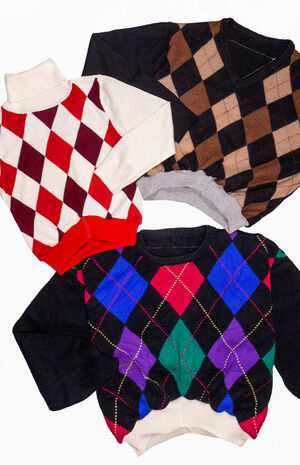 Reworked Argyle Sweater image number 2