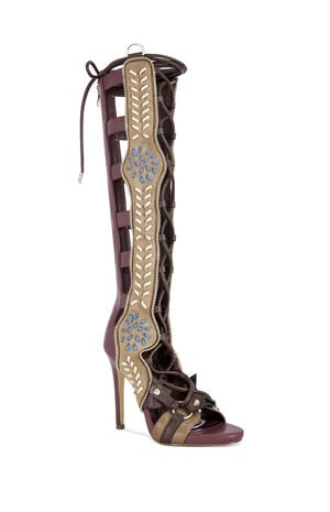 Women's Shai Plum Multi Stiletto Sandals image number 2
