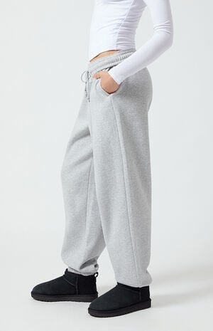 Heather Grey Classic Sweatpants image number 3