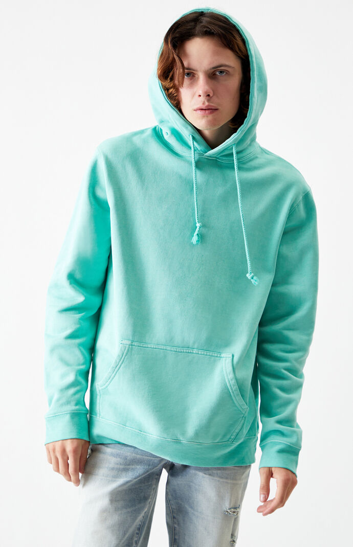 Teal Vintage Wash Oversized Hoodie