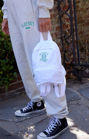 By PacSun Cream Property Mini Backpack image number 2