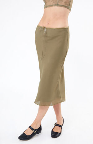 Tie Midi Skirt image number 2