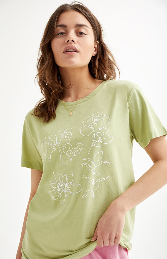 Plant Drawing Recycled T-Shirt