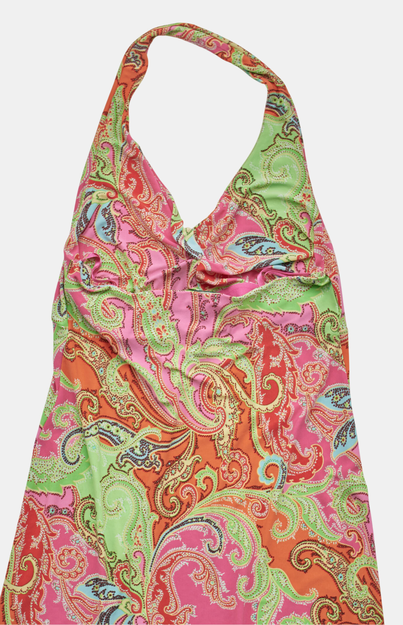 PS VINTAGE 2000s Ralph Lauren Halter V-Neck Dress