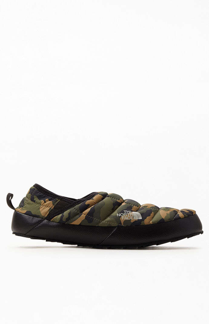 camo north face slippers