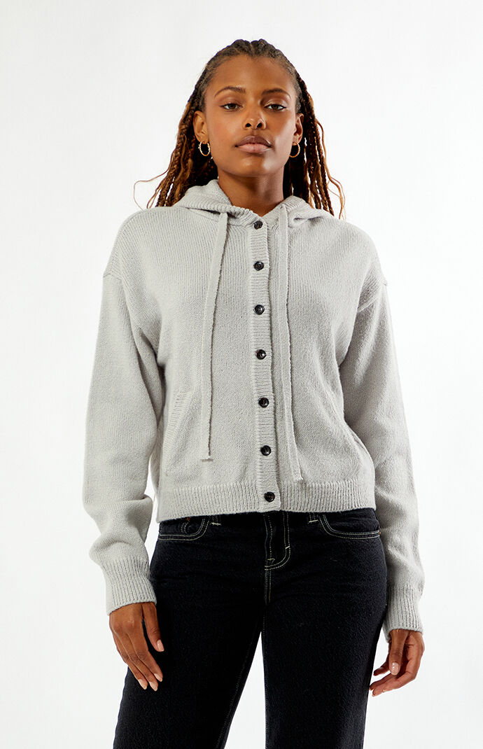 Your Favorite Karoline Hooded Button Down Cardigan