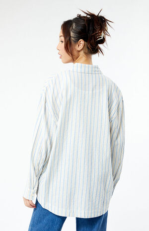 Amore Striped Oversized Shirt image number 4
