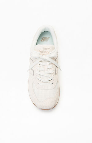 Women's White 574 Sneakers image number 5