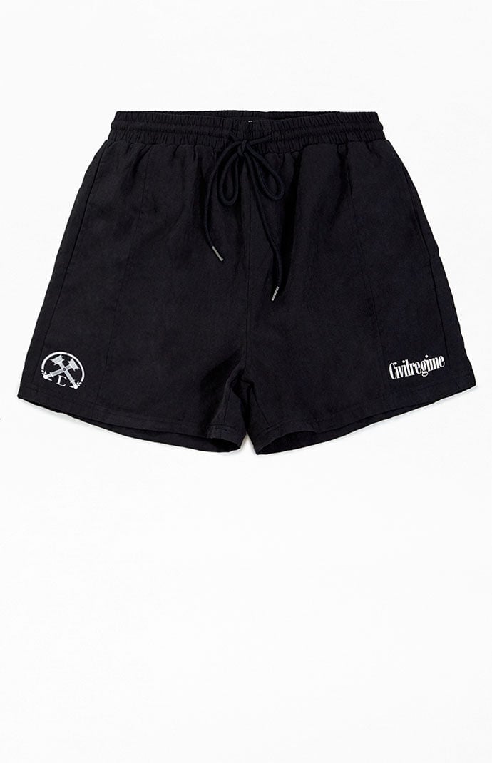 Black suede shorts new arrivals