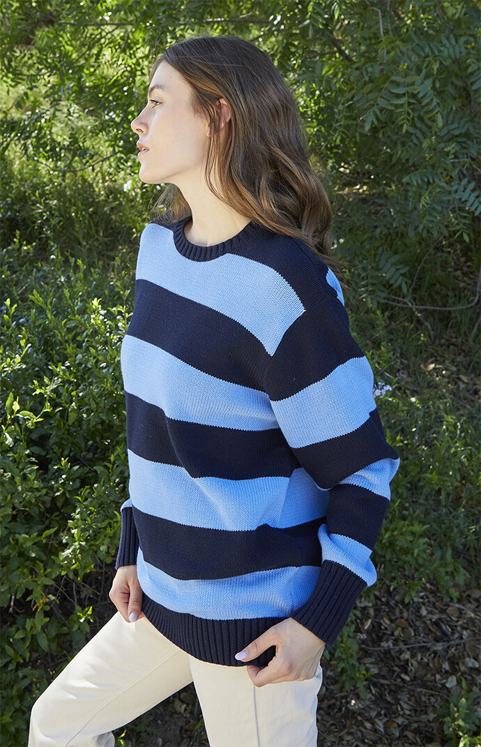 Striped shop blue sweater