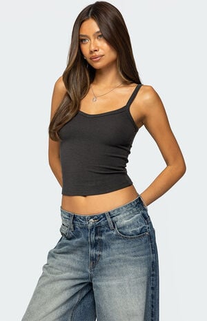 Aspyn V Neck Ribbed Tank Top