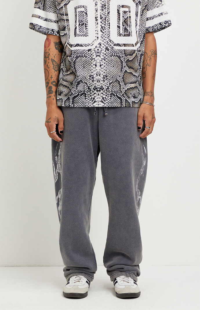 Pacsun Tribal Fleece Baggy Sweatpants
