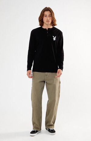 By PacSun Staple Henley Long Sleeve Shirt image number 4