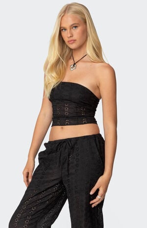 Lemon Lacey Cotton Corset image number 3