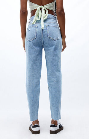 Light Blue Ultra High Waisted Slim Fit Jeans image number 3