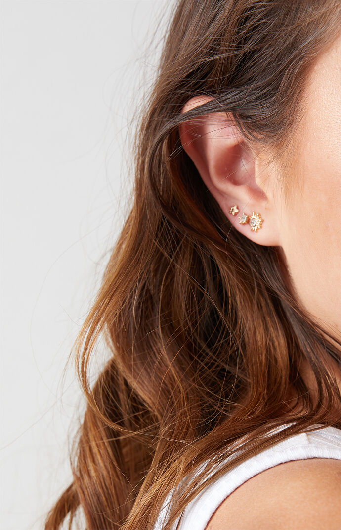 16 Pack Butterfly Earrings