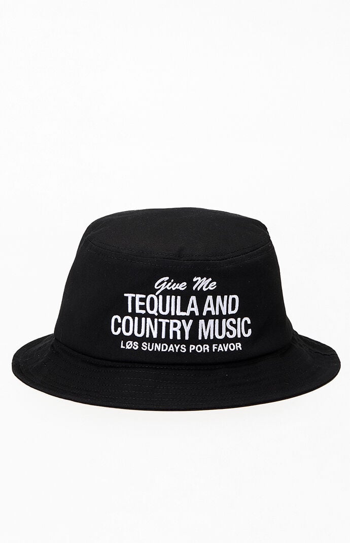 Los Sundays Black Tequila and Country Music Bucket Hat