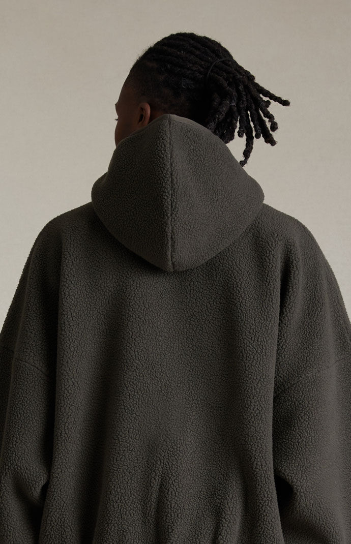Fear of God Essentials Ink Polar Fleece Hoodie | Pacsun Fear of God Essentials Ink Polar Fleece Hoodie | Pacsun