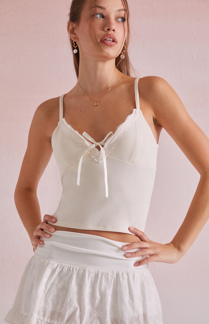 Beverly and Beck Candy Tie Front Tank Top | Pacsun