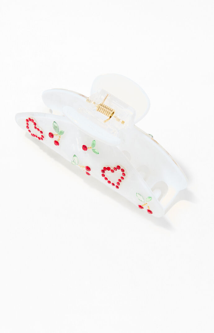 LA Hearts Heart Cherry Hair Claw Clip | Pacsun