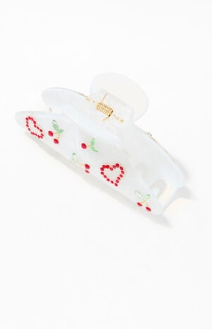 Heart Cherry Hair Claw Clip image number 2