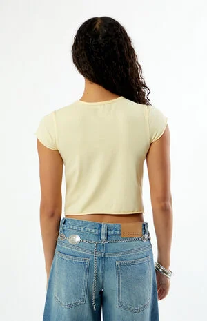 Clara Raw Hem Top image number 4